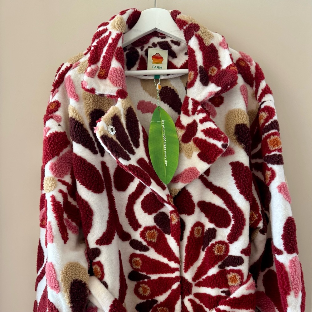FARM RIO Ainika Flowers Fleece Coat - Picture 8 of 15